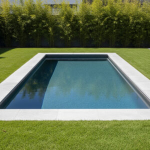 Sleek, modern plunge pool with a clean, minimalist design.